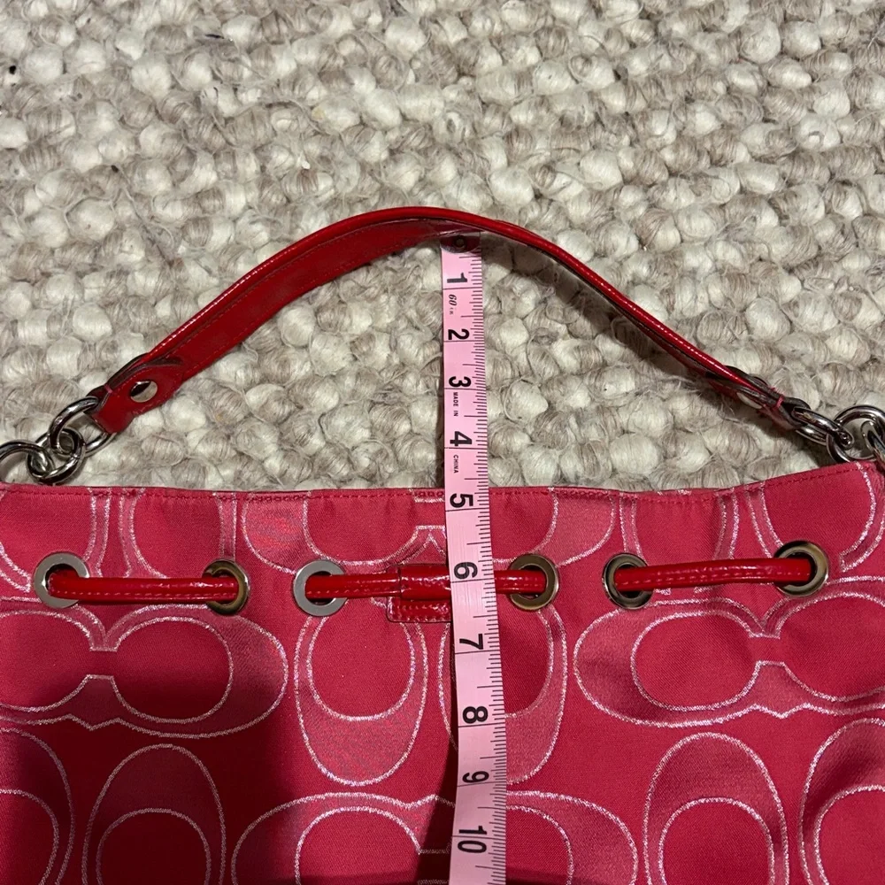 Coach Pink Signature Shoulder Bag - Picture 16 of 16
